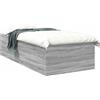 vidaXL Struttura letto a terra Grigio Sonoma 80 x 200 cm in materiale composito
