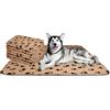 Nobleza - Morbida coperta in Pile per cani e gatti. Confezione da 6 pezzi, color Beige, misure 160 * 100 cm