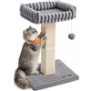 Feandrea Tiragraffi per Gatti Adulti, Colonna Tiragraffi in Sisal, Albero per Gatti da Interno con Piattaforma Lavabile, 45 x 40 x 71 cm Grigio, Collezione CLAWFY PCA022G201