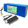 FREEDOH Batteria al Litio 52V 5Ah 7.5Ah 10Ah 12.5Ah 15Ah 17.5Ah 20Ah con Caricabatterie,52v10ah