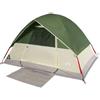 HGKMBRY Tenda familiare a cupola per 6 persone, grigio arancione, impermeabile