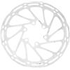 OAPNCBVY Rotore del Freno della Bici 140mm 160mm 180mm 203mm Disco Freno Idraulico in Acciaio Inossidabile per Parti di Bici da Strada MTB Tamburo Posteriori per Bicicletta(Silver 140mm)