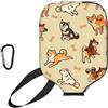 InOmak Crema Shiba Inu, Custodia Sportiva per Racchetta da Pickleball; Compatibile con Tutte Le Forme e Dimensioni di Racchetta.