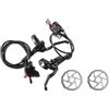 OAPNCBVY MT200 MT201 M315 MTB Mountain Bike Freno a Disco Idraulico MT200 Leva dei Freni Rotore RT56 RT54 RT26 RT30 HS1 G3 Tamburo Posteriori per Bicicletta(MT200 with G3)