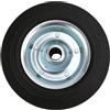 Akozon Ruota di Ricambio per Martinetto per Rimorchio Barca 8 Pollici, Carico 1200lb, Diametro ASSE 20mm, Larghezza Pneumatico 48mm, Gomma Piena con in Lega d'Acciaio per Rimorchio per