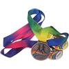 COLLBATH 3 Pezzi Medaglia Premio da Corsa Leggera in Lega di Zinco Nastro Sportivo per Maratone e Competizioni Individuali per Runner