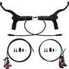 OAPNCBVY Set di Freni a Disco Idraulici per Bicicletta 2 Pistoni a Pressione Olio Freno MTB 1100mm 1850mm per Bici Scooter MTB Pieghevole Tamburo Posteriori per Bicicletta(Front-Rear)