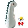 Generic Sacco da boxe gonfiabile da 47 pollici, con guanti e pompa, sacco da boxe gonfiabile, per bambini, allenamento sportivo per bambini, allenamento all'aperto, intrattenimento,