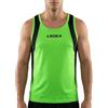 LEGEA Canotta da Atletica e Running Corfù Sportiva Verde Fluo-Nero per Uomo
