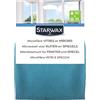 STARWAX Microfibra vetri e specchi, confezione da 4 | Tecnologia nido d'ape, cattura sporco e microgocce, non graffia, formato 32x36 cm