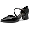 MARCO TOZZI Donna Décolleté Morbida Feel Me Soletta Morbida Fodera Punta, Nero (Black Patent), 39 EU