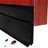 EXTSUD Guarnizione Sottoporta in Gomma Adesivo Pellicola Insonorizzata Antispiffero Antivento Striscia di Sigillatura Paraspifferi Porta Antipolvere (100cm x 5cm, Nero)