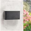 M Ledme - Applique LED da parete fine da 10W, luce calda 3000K, impermeabile IP54, lampada moderna per giardino, terrazza, ingresso e patio