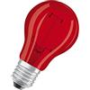 OSRAM LED STAR DECO CLASSIC A, Attacco: E27, Rosso, 3000 K, 2.50 W, Equivalenti a 15 W, LED STAR DECO CLASSIC A, Opaco, Confezione da 6 Pezzi