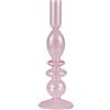Ginger Ray Portacandele in vetro colorato rosa per San Valentino, decorazione da tavolo, 22 cm