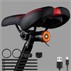 Adiwo Luce Posteriore LED per Bicicletta, Fanale USB-C Ricaricabile con Sensore di Freno Intelligente, IP65 Impermeabile, 5 modalità di Illuminazione, Luce per Bicicletta per MTB e Bici da Corsa