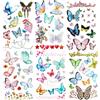 ACWOO Tatuaggi Temporanei per Bambini, 70 Stili Glitter Farfalla Tatuaggio Bambina, Impermeabile Farfalla Adesivi Tatuaggio Set per Bambini Adulti Festa Compleann Decorazione Regalini