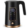 FOR ME ForMe Bollitore Elettrico In Acciaio Inox 1,7 L Temperatura Regolabile da 40-100 C I Funzione di Mantenimento Caldo LED Display Digitale della Temperatura I Arresto Automatico I Teiera Senza BPA