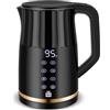 FOR ME ForMe Bollitore Elettrico In Acciaio Inox 1,7 L Temperatura Regolabile da 40-100 C I Funzione di Mantenimento Caldo LED Display Digitale della Temperatura I Arresto Automatico I Teiera Senza BPA