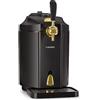 Klarstein Skal - Spillatore Birra, Spillatrice, Spillatore Birra da Casa 5 Litri, 3 x Cartuccia a Pressione CO² e Adattatore, Display LED, Silenzioso, 2-12 °C, Vassoio Gocce, Acciaio Inox, Nero