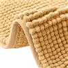 flintronic Tappeto Bagno Antiscivolo in Ciniglia, Tappetino da Bagno Antiscivolo e Morbido, Tappeto Lavabile in Lavatrice, 40 x 60 cm, Cammello