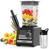 OMMO 2L Frullatore Professionale, 1800W Frullatore Smoothie con 9 Regolatori di Velocità per Spezzare Ghiaccio, Milkshake, Bevande Congelate e Frutta, Lavabile in Lavastoviglie, Senza BPA