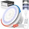 SBONNI Aspiratore Bagno 100mm, 11 Effetti Luminosi, 6 Velocità, 2 Direzioni Ventilatore, Estrattore Aria Silenzioso con Telecomando, Potente Ventola Aspirazione Bagno Cucina WC Garage Cantina