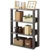 Iris Ohyama, Stoccaggio in legno a 3 livelli/Mobili laterali/Armadietto portaoggetti/Espositore a scaffale, Modulare, Design, Ufficio, Casa - Open Wood Rack - OWR-600 - Quercia grigia