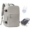 BJLFS Zaino da Viaggio con Sottovuoto Ryanair 40x30x20 Wizzair Bagaglio a mano 40x20x25 Ryanair con Pompa Borse da Cabina per Easyjet 45x36x20 con compressione sottovuoto,Zaino Casual per Laptop