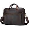 BAGZY Ventiquattrore in Pelle Porta PC 15.6 Pollici - Borsa Uomo Lavoro Porta Documenti - Cartella Business a Tracolla - Regalo