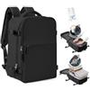 SZLX Zaino Ryanair 40x30x20 Sottovuoto con Pompa Zaino da Viaggio 40x30x20 Wizzair Bagaglio a Mano 40x20x25 Ryanair Donna Borse da Cabina per Easyjet 45x36x20 Uomo Zaino Laptop 14 Pollici Valigia