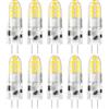 DiCUNO Lampadina LED G4, 2W equivalente alogeno 20W, 200LM, Bianco freddo 6000K, 12V, Non dimmerabile, Lampadina piccola a risparmio energetico per cappe/lampadari, 10 pezzi