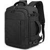 VANKEV Zaino Ryanair 40x20x25 Zaino da Viaggio Aereo Bagaglio a Mano Donna Uomo 20L per Voli Porta PC 14 Pollici per Scuola e Lavoro Trekking grigio scuro