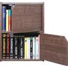 Iris Ohyama, Libreria portaoggetti, Armadio con 2 ante e 2 ripiani, Facile montaggio, Design, Modulare, Ufficio, Camera da letto, Soggiorno - Module Shelf MDB-2D - Marrone