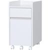 Iris Ohyama, Mobile contenitore/ripiano portaoggetti/Scrivania con ripiani e ruote/Armadio da scrivania, Modulare,Design, Ufficio, Casa - Chest of Drawer - FDK-3059 - Quercia Bianco
