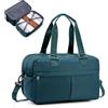 SEAFEW Borsone da Viaggio,Bagaglio a Mano 40x30x20 Ryanair Borsa da Viaggio Espandibile,Borsa da Cabina Ryanair Borsa Sportiva Borsone da Palestra Borsa da Weekend,N4-Blu pavone