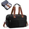 SEAFEW Borsone da Viaggio,Bagaglio a Mano 40x20x25 Ryanair Borsa da Viaggio Espandibile,Borsa da Cabina Ryanair 40x30x20 Borsa Sportiva Borsone da Palestra Borsa da Weekend,J5-Marrone-nero