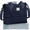SEAFEW Borsone da Viaggio,Bagaglio a Mano 40x20x25 Ryanair Borsa da Viaggio Espandibile, Borsa da Cabina Ryanair 40x30x20 Borsa Sportiva Borsone da Palestra Borsa da Weekend per Donna e Uomo,B6-Marina