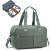 SEAFEW Borsone da Viaggio,Bagaglio a Mano 40x20x25 Ryanair Borsa da Viaggio Espandibile, Borsa da Cabina Ryanair 40x30x20 Borsa Sportiva Borsone da Palestra Borsa da Weekend per Donna e Uomo,J3-Verde