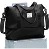 SEAFEW Borsone da Viaggio,Bagaglio a Mano 40x30x20 Ryanair Borsa da Viaggio Espandibile, Borsa da Cabina Ryanair Borsa Sportiva Borsone da Palestra Borsa da Weekend per Donna e Uomo,A3-Nero
