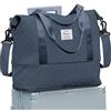 SEAFEW Borsone da Viaggio,Bagaglio a Mano 40x20x25 Ryanair Borsa da Viaggio Espandibile,Borsa da Cabina Ryanair 40x30x20 Borsa Sportiva Borsone da Palestra Borsa da Weekend,B9-grigio blu