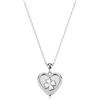 S'Agapõ Collana Girocollo Donna, Collana Donna in Acciaio con Simbolo Quadrifoglio | Collezione Duh Duh - SUH01
