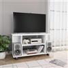 LLEZKBR Mobiletto porta TV con rotelle, 80 x 40 x 45 cm, in legno ingegnerizzato