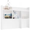 CDF Scaffale da scrivania Scaffale da tavolo Modulo Scaffale da Tavolo da Scrivania Estendibile per Ufficio Studio Casa Ufficio e Soggiorno - Portadocumenti Libro Accessori - 100 cm Bianco