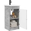 vidaXL Badkamermeubel met Wasbak Betongrijs 42 x 40 x 84,5 cm