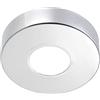DTGN 80x19mm(DxT Rotondo Bocchetta Piatto 33mm Diametro Tubo Argentato