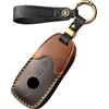 KUNIO Custodia per chiave in pelle per Mercedes A B C E S G Classe GLC CLE GLB CLA W177 W247 B200 W205 S63 AMG A200 MS chiave auto protezione portachiavi 3 tasti A nero