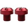 Generic Tappi per fori per specchietti moto - Viti per tappi per fori per specchietti in alluminio da 2 pezzi | Tappo specchietto retrovisore M10x1,25 viti destra sinistra antiruggine