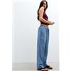Intimissimi Pantaloni In Tela Di Cotone Double Preppy Stripes Blu