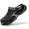 Tencipeda Classic Clog for Men & Women, Breathable Platform Clogs with Cushioned Eva Sole for Pool Garden Indoor Outdoor (Black,44)